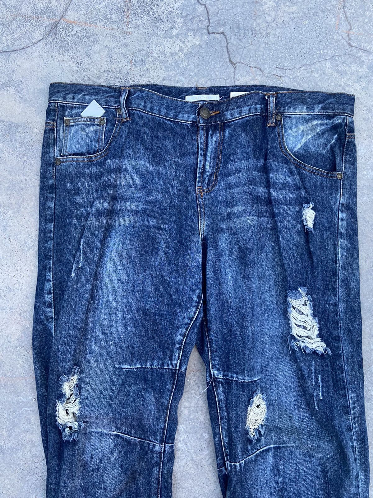 Japanese Brand Monchel jeans distressed Size US 40 / EU 56 - 2 Thumbnail