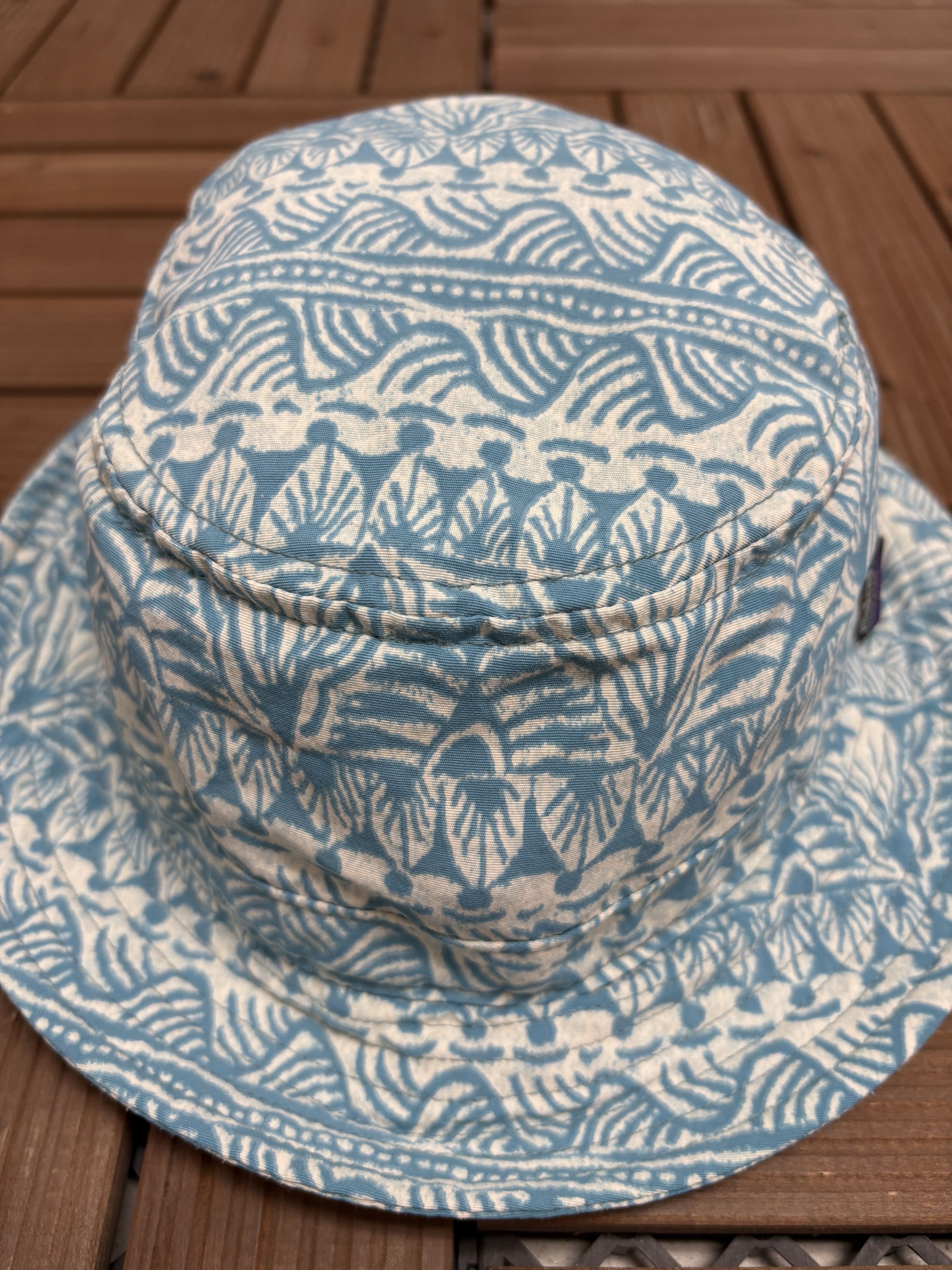 Patagonia Patagonia Branded Vintage Blue Bucket Hat Size ONE SIZE - 3 Thumbnail