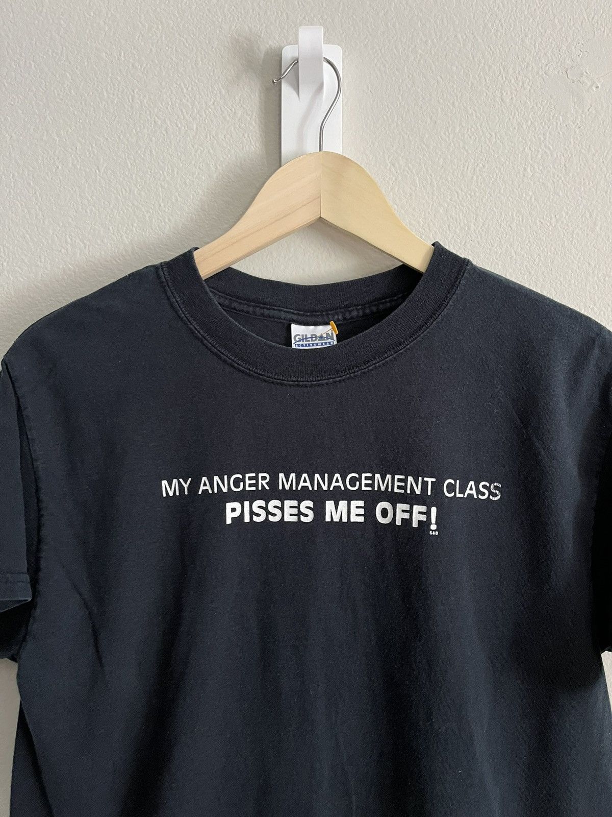 Vintage Vintage 'My Anger Management Class Pisses me off T Shirt Size US M / EU 48-50 / 2 - 1 Thumbnail