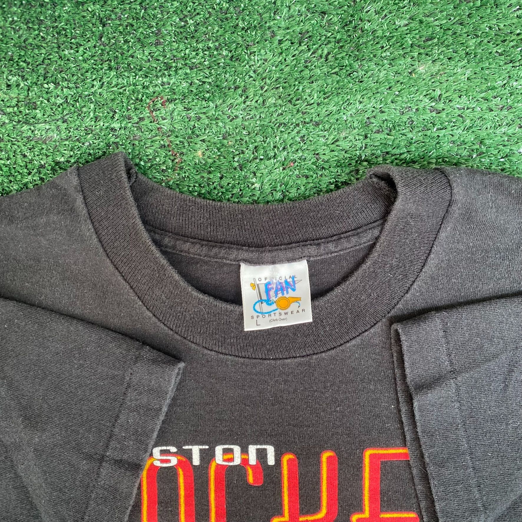 NBA Vintage 90s Houston Rockets Shirt Black NBA Champions Tee Size US L / EU 52-54 / 3 - 5 Thumbnail