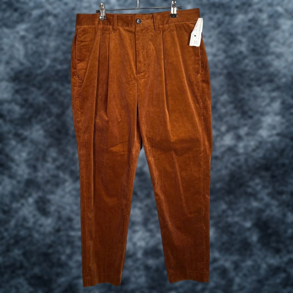 Bonobos Bonobos Mens Corduroy Pants 32 Rust Brown Cotton Blend New! Bonobos Weekday Warrior Chino Straight Rise Mid Inseam 30 in Adult Mens 32 Wool? Size US 32 / EU 48 - 1 Thumbnail