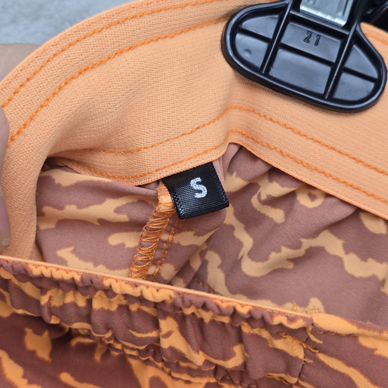 Other Legends Luka Shorts Mens Small Orange Elephant Print 7" Size US 30 / EU 46 - 5 Thumbnail