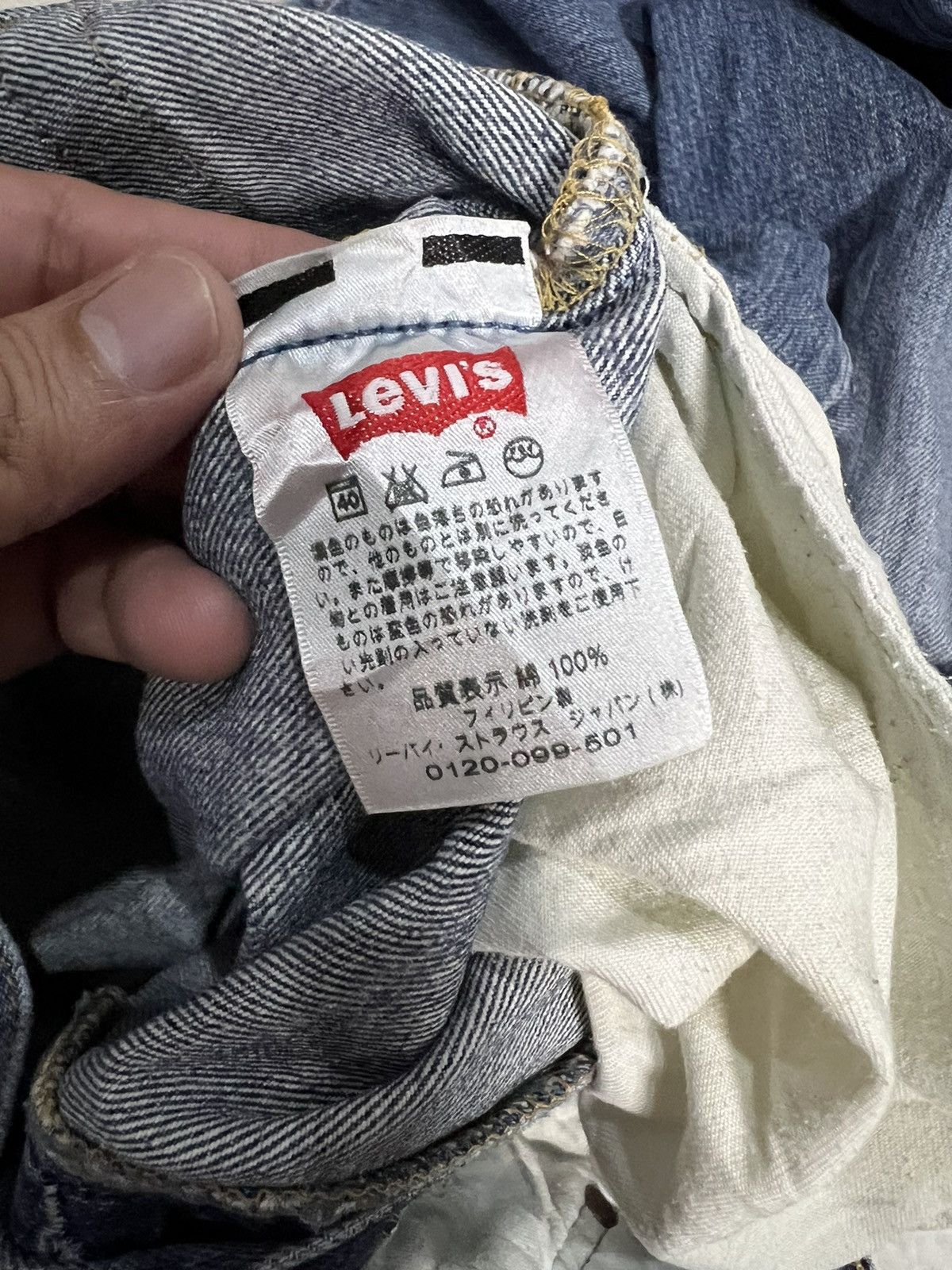 If Six Was Nine × Levi's 💥Baggy💥Vintage Levis 501 Distressed Jeans Size US 33 - 18 Thumbnail