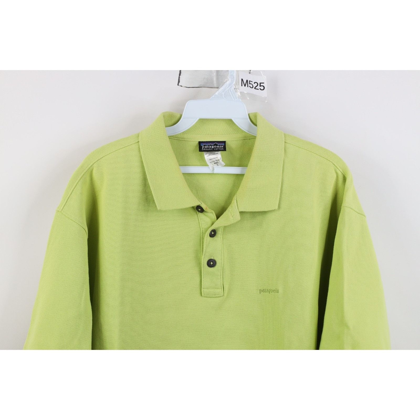 Patagonia Vintage Y2K Patagonia Organic Cotton Faded Spell Out Polo Size US L / EU 52-54 / 3 - 2 Thumbnail
