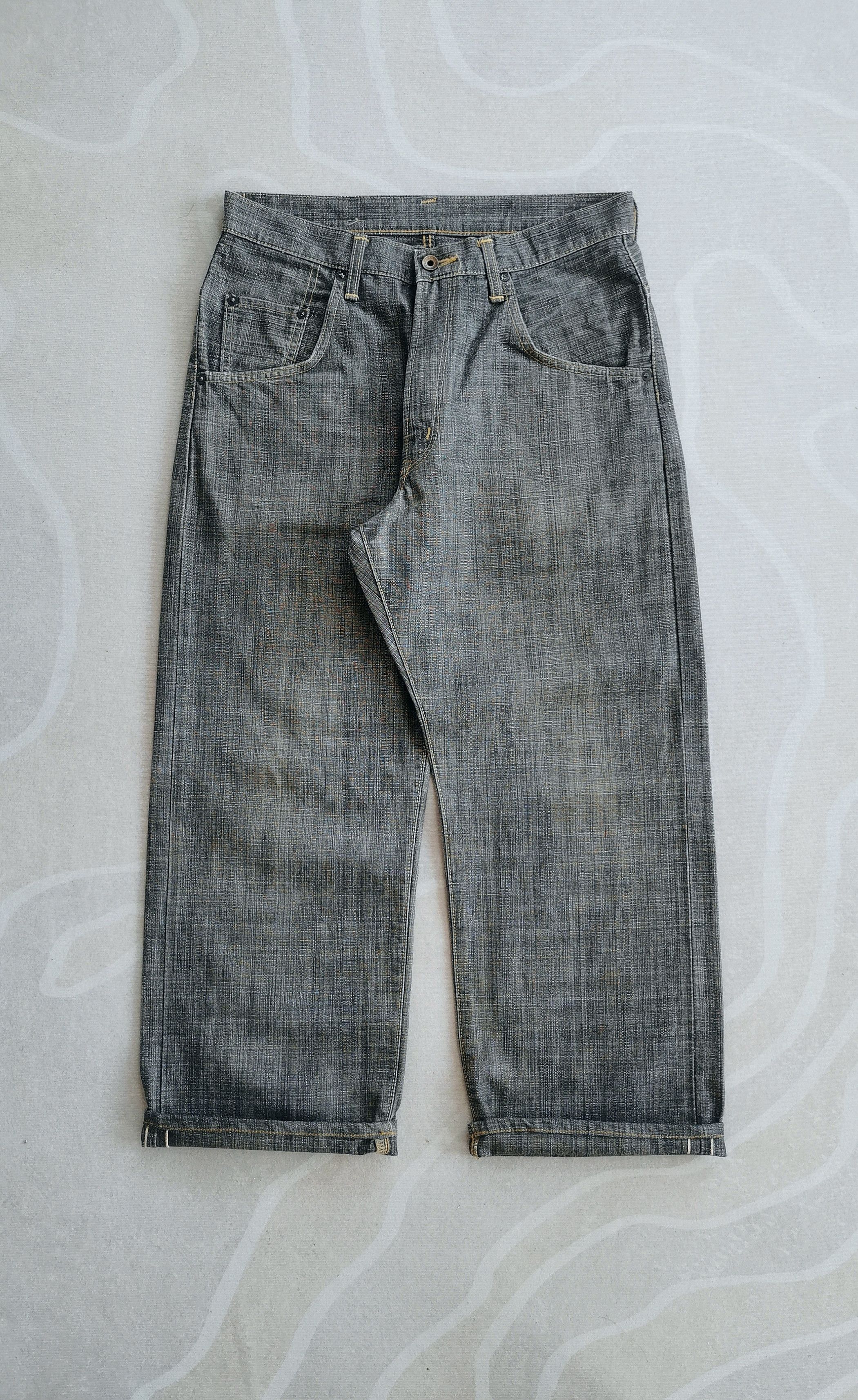 Edwin Edwin Japan 505D Selvedge Denim Charcoal Grey Loose Straight Size US 32 / EU 48 - 1 Thumbnail