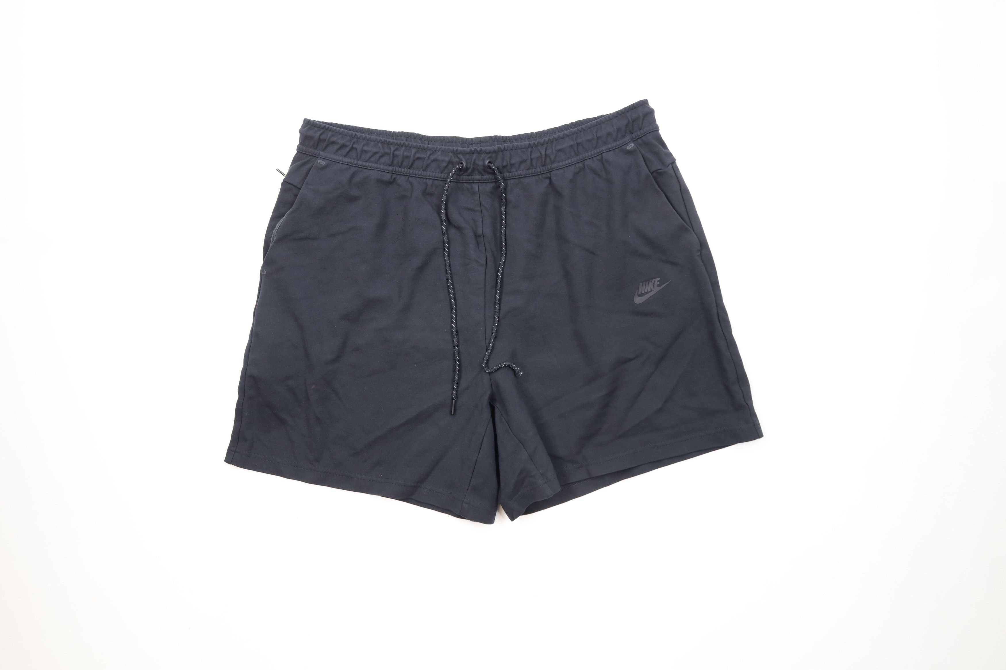 Nike × Vintage Nike Sportswear Spell Lightweight Tech Fleece Shorts Black Size US 38 / EU 54 - 1 Thumbnail