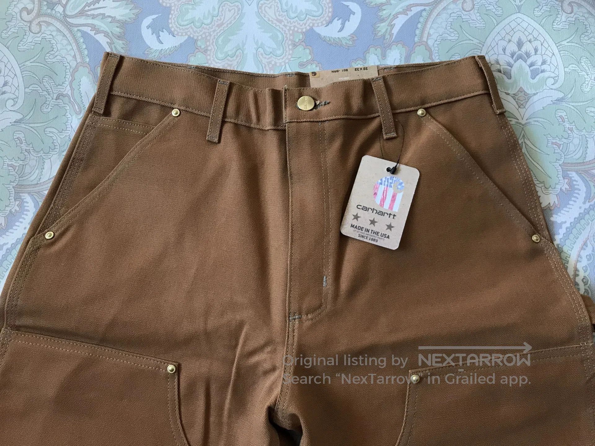 Carhartt Carhartt B01 BRN W32L32 Work Pants. Size US 32 / EU 48 - 4 Thumbnail