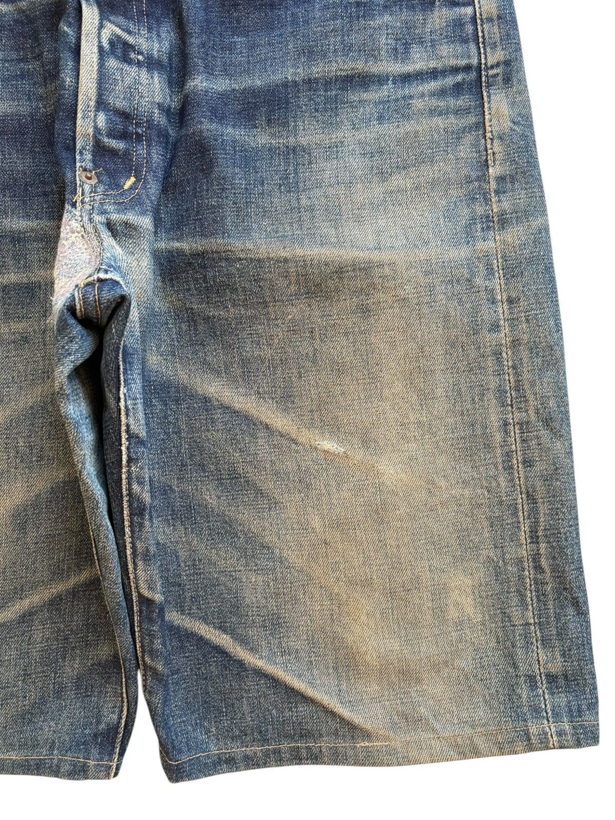 Levi's Vintage 80s Levis 702 Big E Selvedge Jean Shorts Jorts Size US 36 / EU 52 - 10 Thumbnail