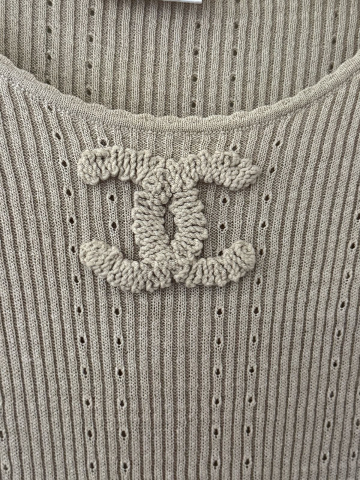 Chanel Chanel Ribbed Logo Top Size M / US 6-8 / IT 42-44 - 4 Thumbnail