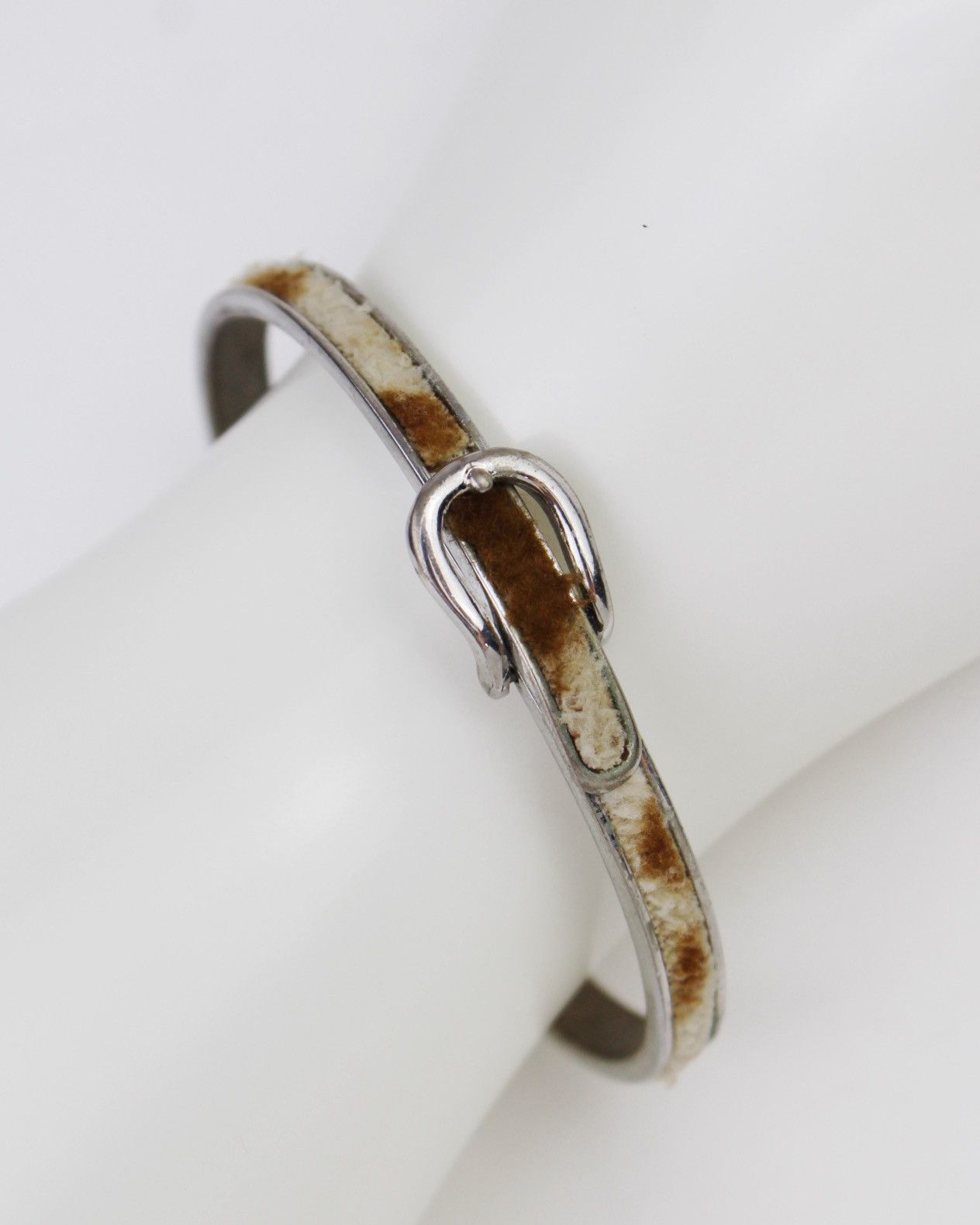 Hysteric Glamour 1990S JAPANESE MADE FUR-INLAID METAL BUCKLE BRACELET Size ONE SIZE - 2 Thumbnail
