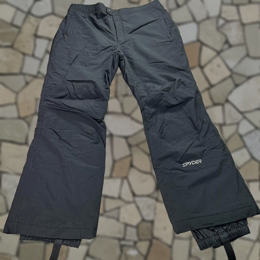 Spyder Spyder Snow Pants Mens 2XL Black Insulated Lined Pockets Zip Ski Winter Mens 2XL Size US 39 - 1 Thumbnail