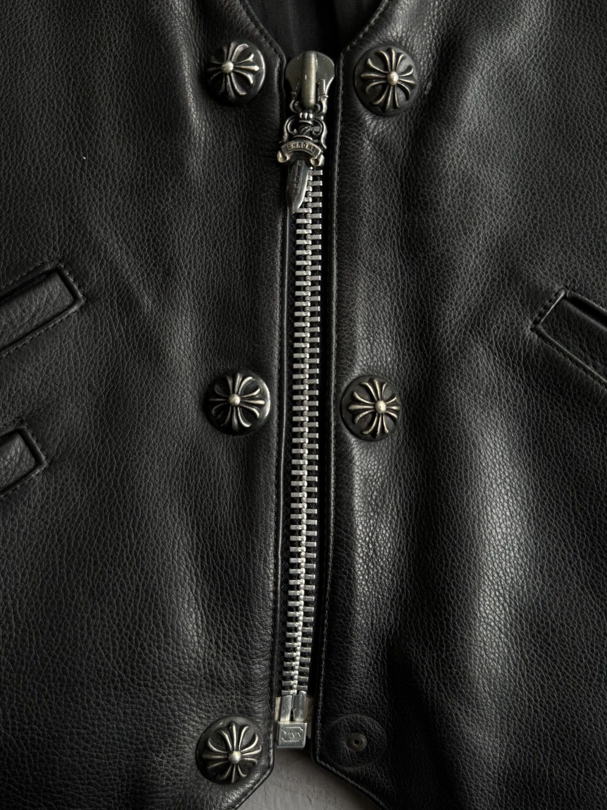 Chrome Hearts GRAIL 90s! Chrome Hearts Cross Leather Vest Size US L / EU 52-54 / 3 - 10 Thumbnail