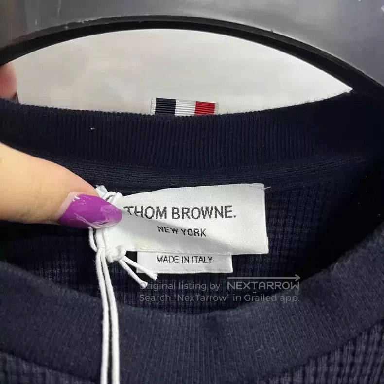 Thom Browne Thom Browne Round Neck Pullover Sweatshirt Size US L / EU 52-54 / 3 - 3 Thumbnail