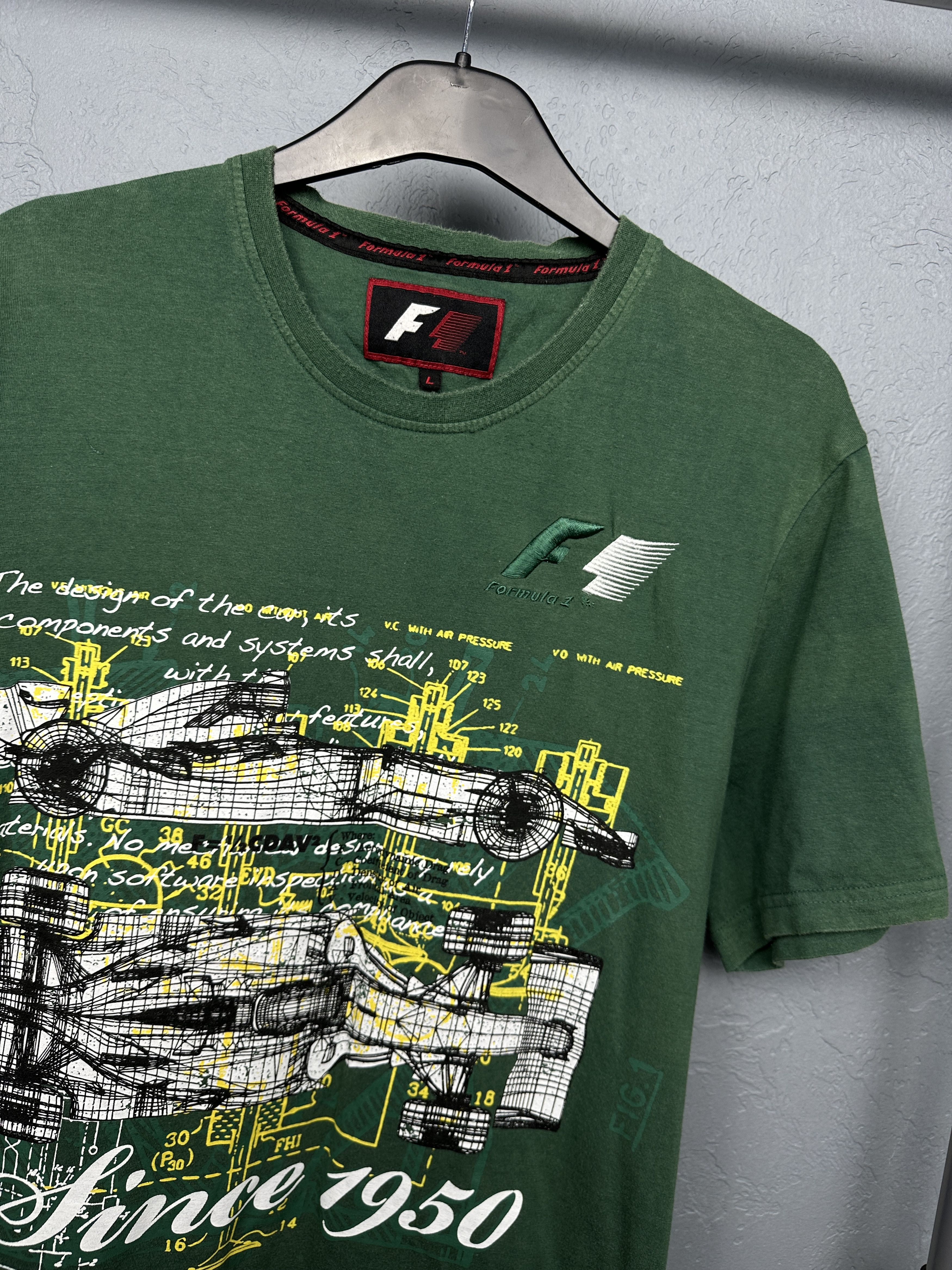 Formula 1 Formula 1 Vintage Mens T-Shirt Size US L / EU 52-54 / 3 - 2 Thumbnail
