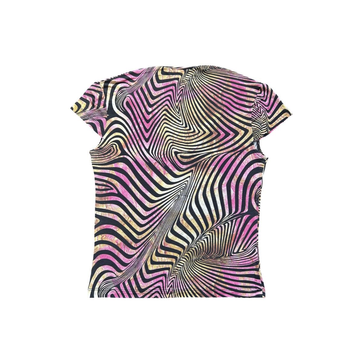Just Cavalli VINTAGE ROBERTO CAVALLI PSYCHEDELIC ILLUSION TOP BLOUSE Size M / US 6-8 / IT 42-44 - 3 Thumbnail
