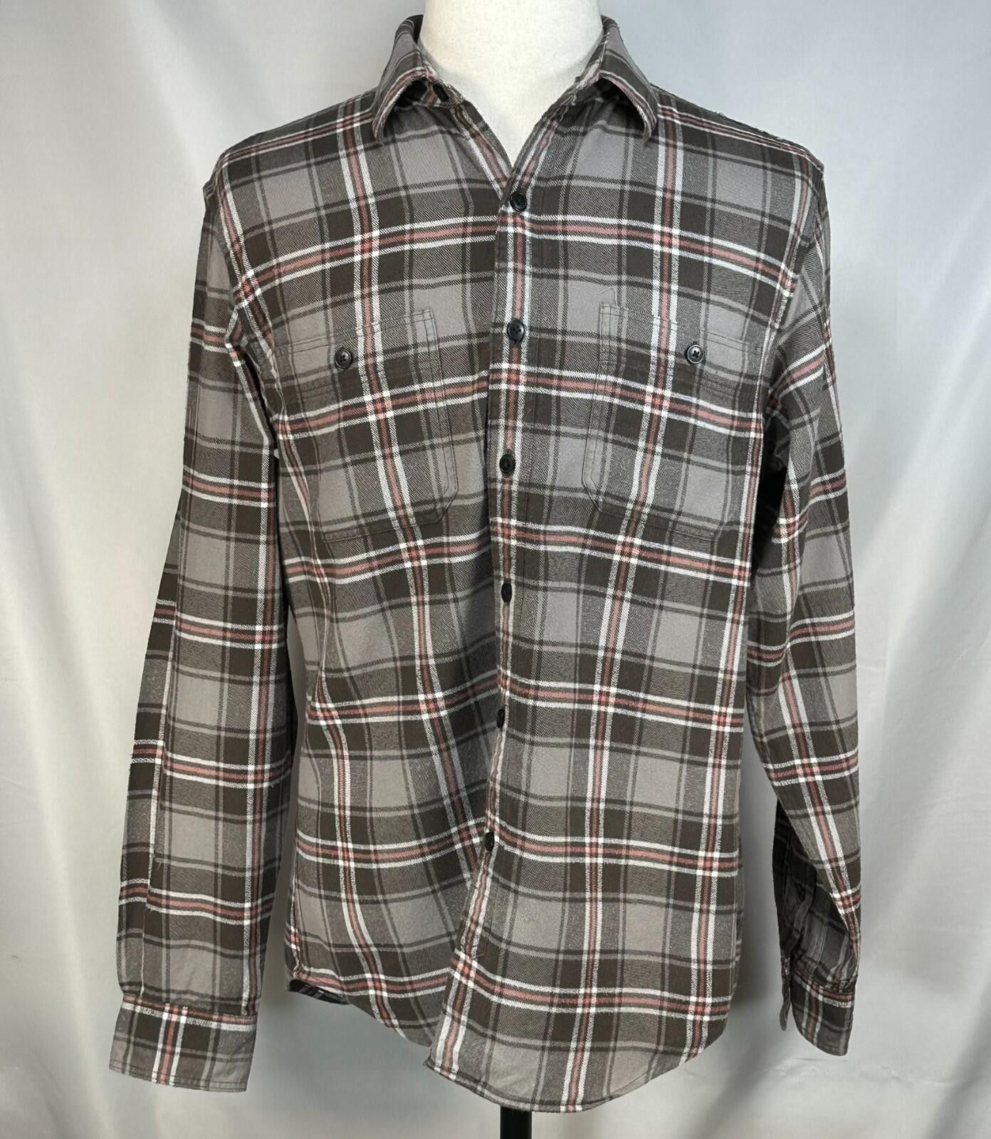 J.Crew J Crew Plaid Check Flannel 100% Cotton Button Up Men Brown M Size US M / EU 48-50 / 2 - 1 Thumbnail