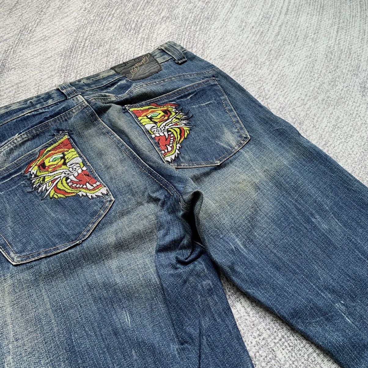 Ed Hardy × Vintage Vintage Ed Hardy Tiger Embroidery Short Size US 34 / EU 50 - 10 Thumbnail