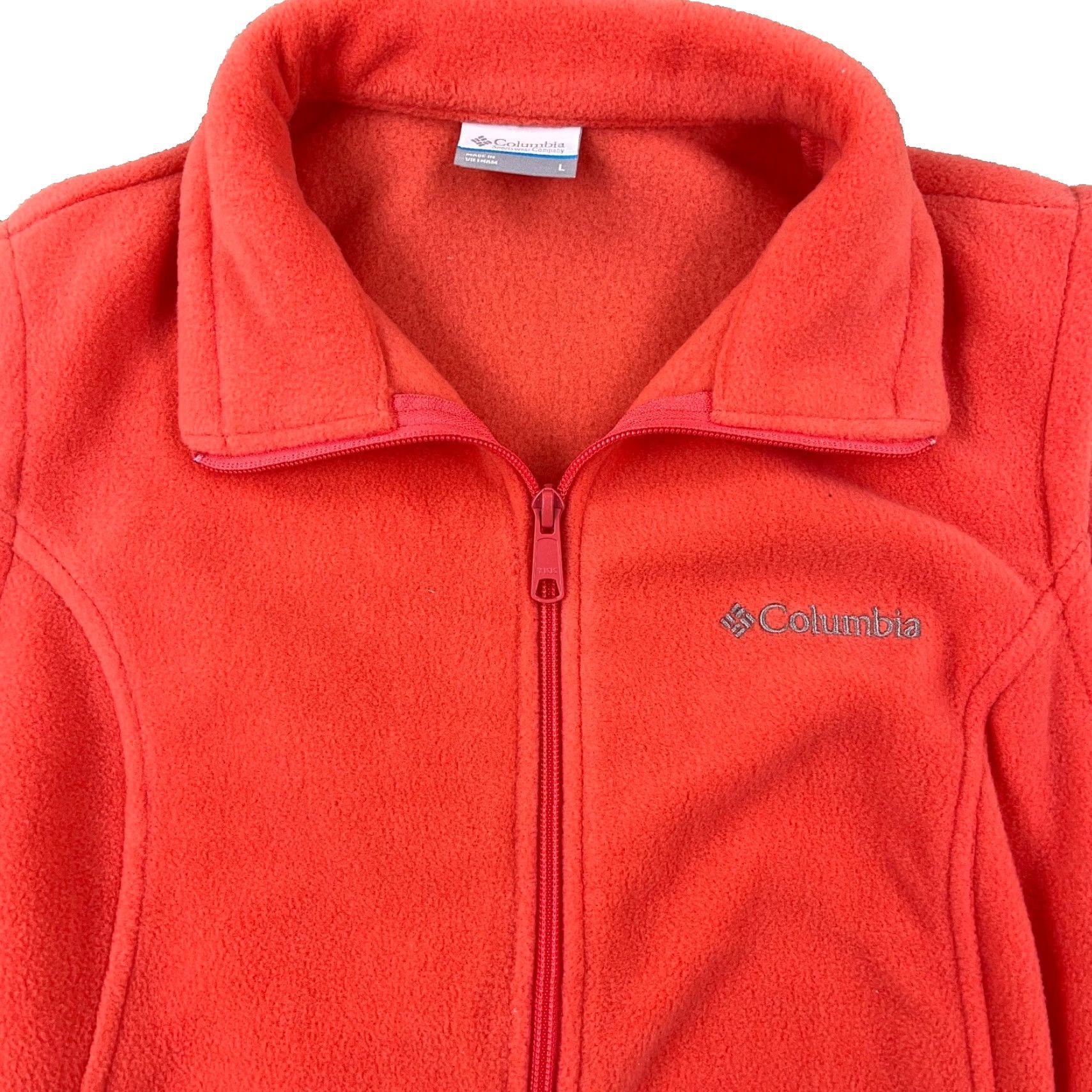 Pinko Columbia Vest Women L Pink Fleece Full Zip Sleeveless Jacket Hiking Sweater Size L / US 10 / IT 46 - 2 Thumbnail