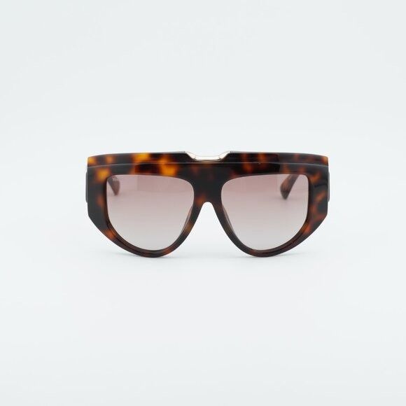 Max Mara Max Mara ORSOLA MM0083 52F Sunglasses Dark Havana Shield Size ONE SIZE - 3 Thumbnail