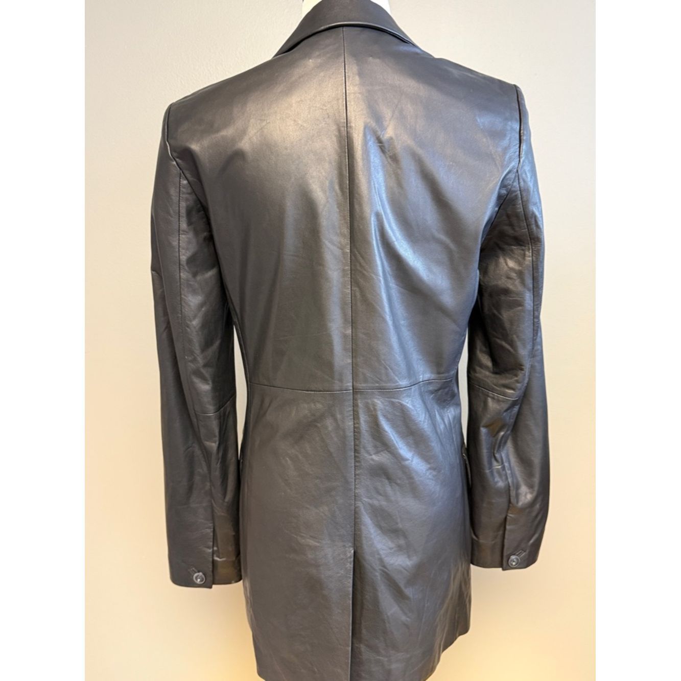 Rag & Bone Rag & Bone Lamb Leather Blazer Black Size 2 Tailored Jacket Size XS / US 0-2 / IT 36-38 - 7 Thumbnail