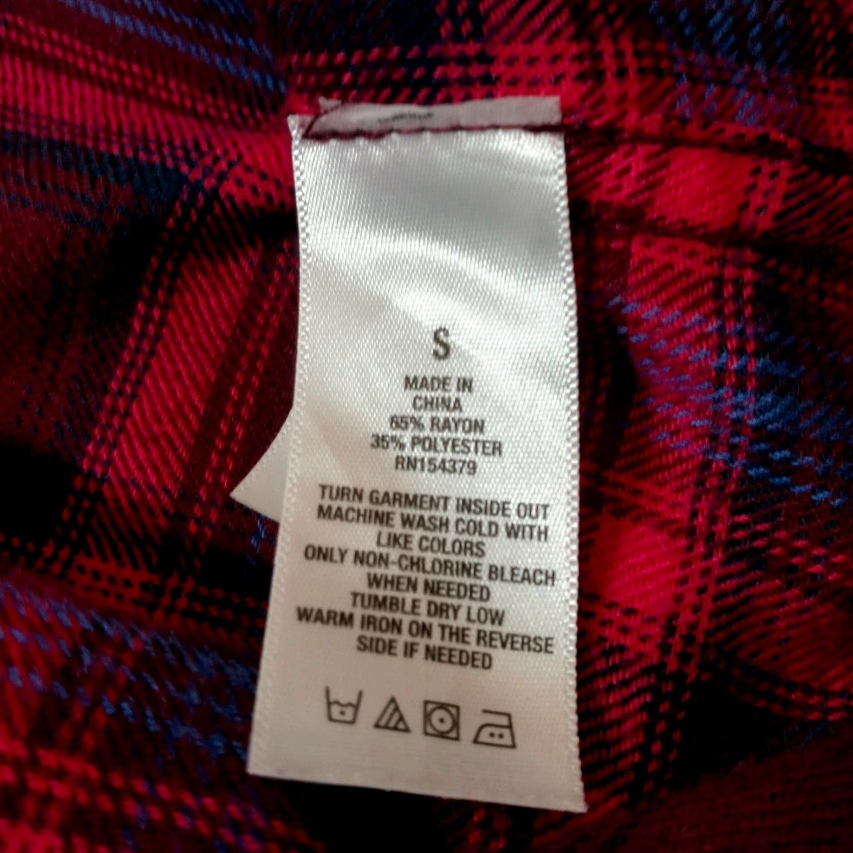 Aeropostale Aeropostale Shirt Women Small Pink Plaid Flannel Rayon Blend Button-Up Casual Long Sleeve Size S / US 4 / IT 40 - 6 Thumbnail
