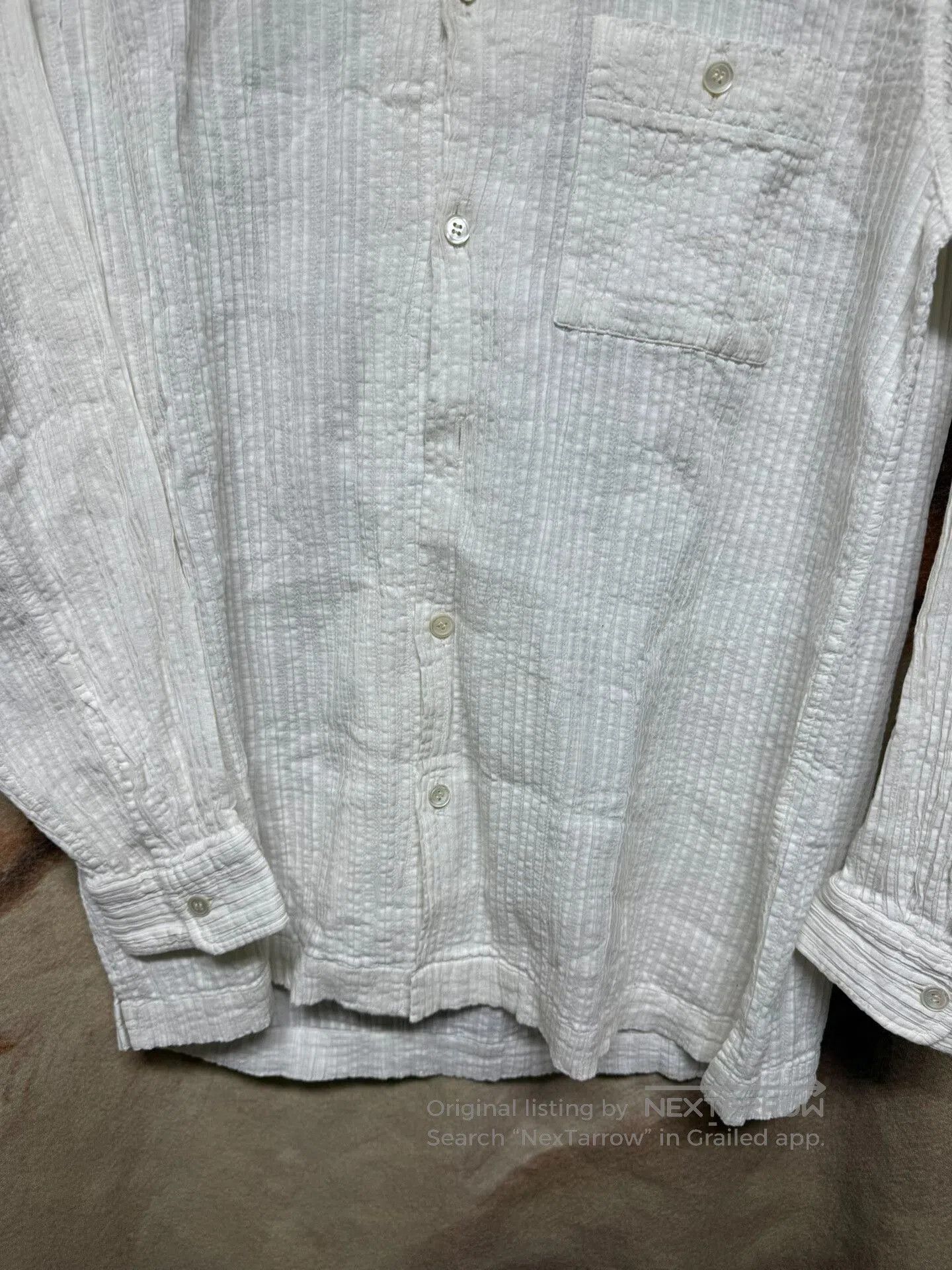 Issey Miyake Issey Miyake Men Gingham Layered Shirt Jacket. Size US L / EU 52-54 / 3 - 5 Thumbnail