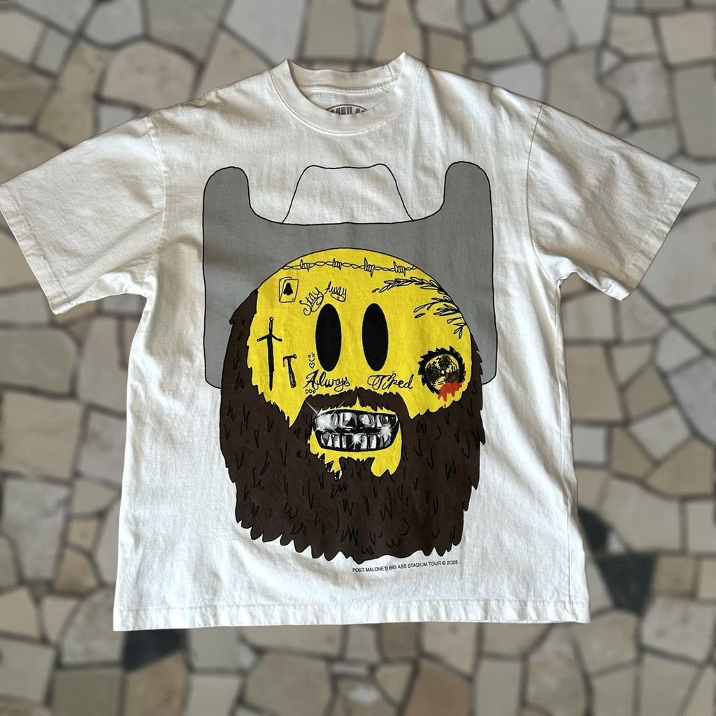 Vintage Posty Co Emoji Tour Tee Short Sleeve Large Size US 33 - 1 Thumbnail