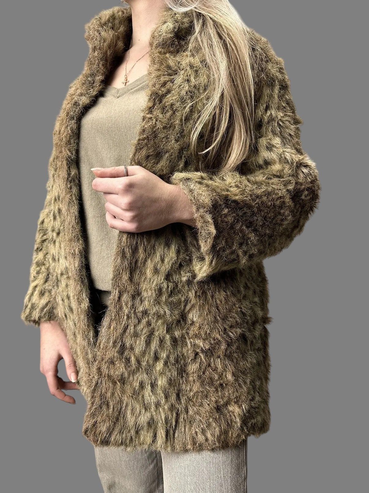 Hysteric Glamour Brown Longline Coat Women’s Retro Chic Minimal Style Size M / US 6-8 / IT 42-44 - 2 Thumbnail