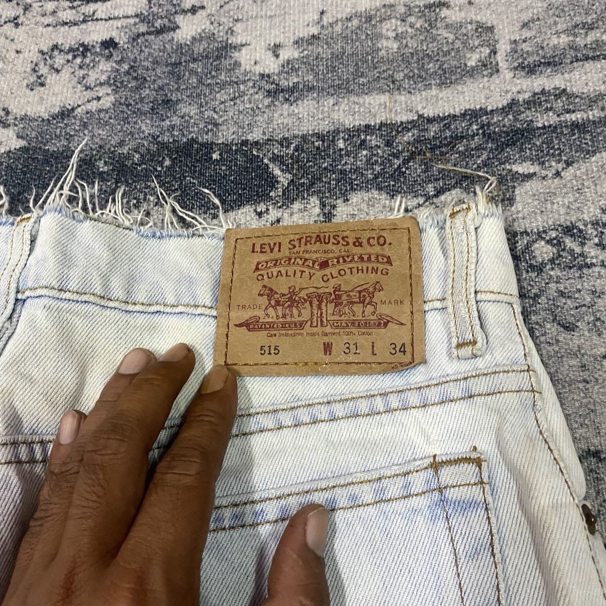 Levi's Vintage 90s Levis 515 Stright Loose Light Washed Jeans Size US 29 - 9 Thumbnail