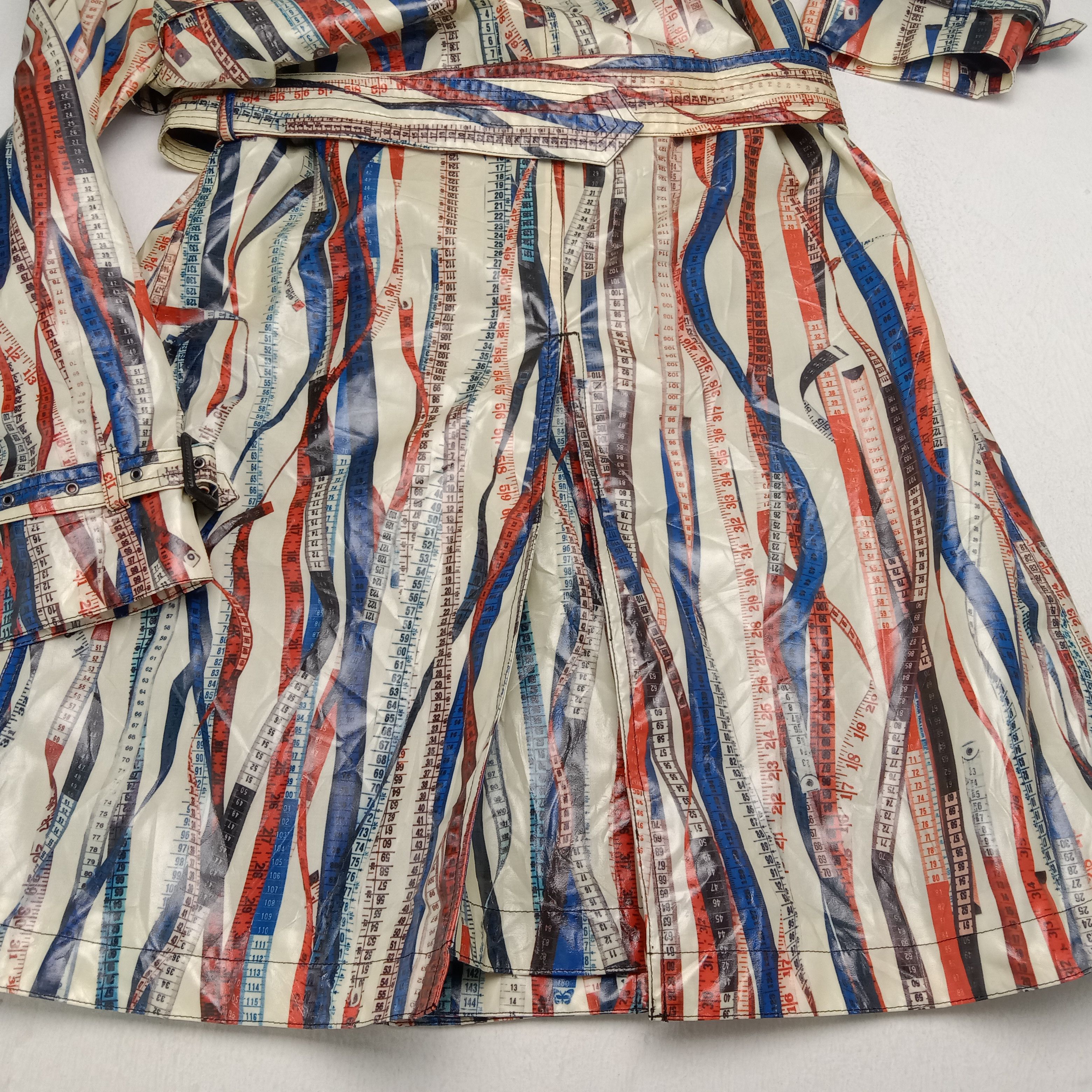 Designer × Jean Paul Gaultier × Vintage Vintage Jean Paul Gaultier Printed Knee Trench Coat Jacket Size S / US 4 / IT 40 - 6 Thumbnail