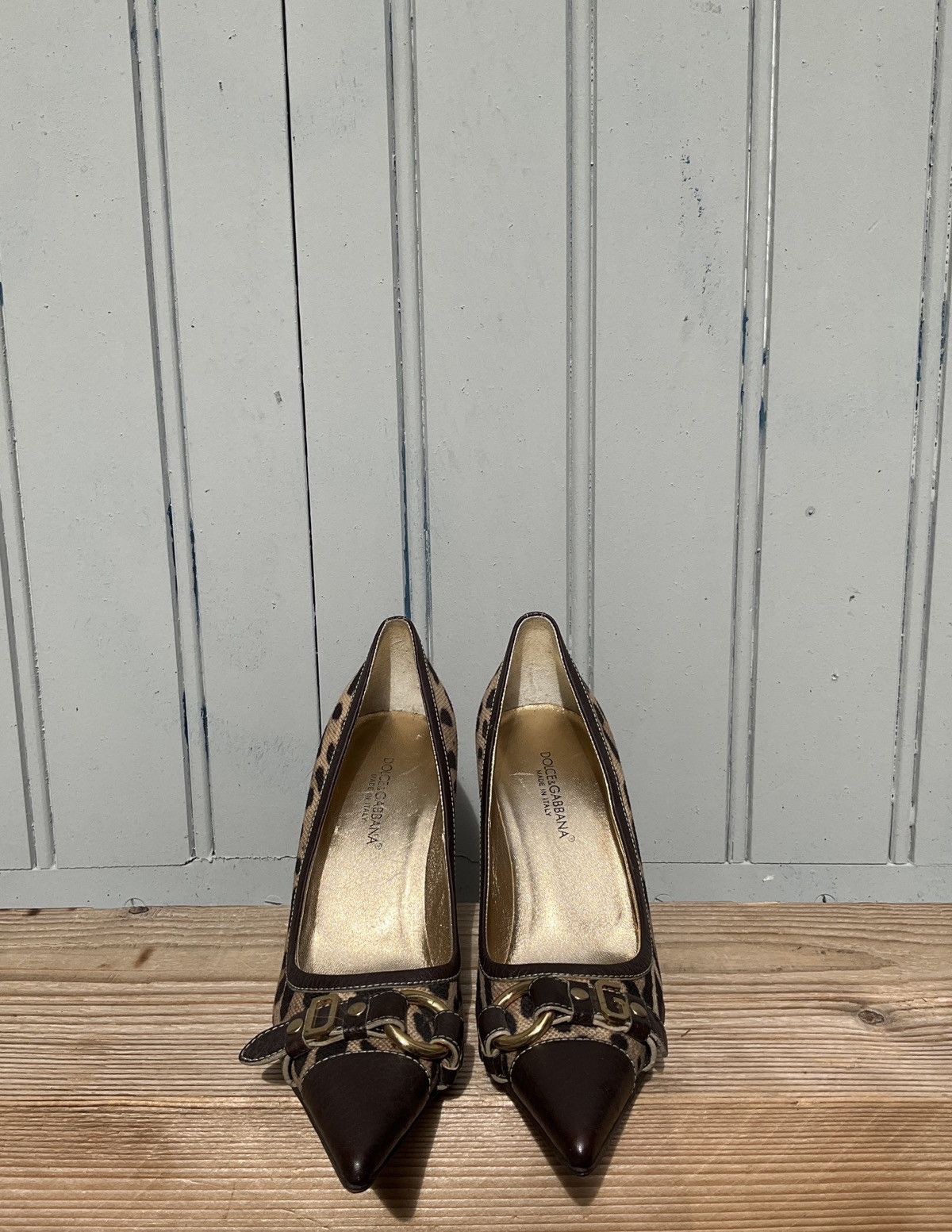 Dolce & Gabbana Vintage Dolce&Gabbana leopard print pumps Size US 9 / IT 39 - 3 Thumbnail