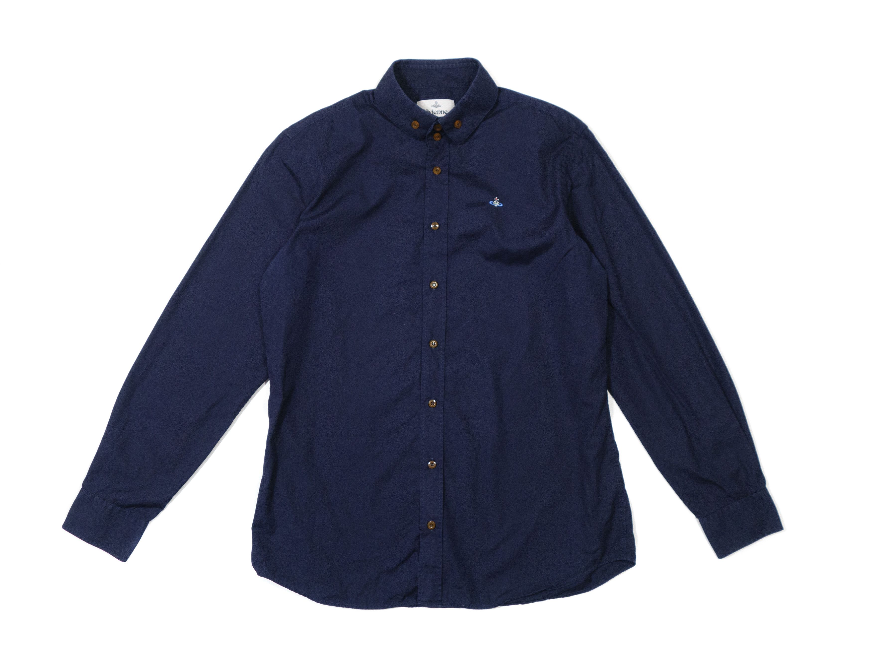 Vivienne Westwood 2017 Orb Logo Two-Button Krall Shirt Size US L / EU 52-54 / 3 - 1 Thumbnail