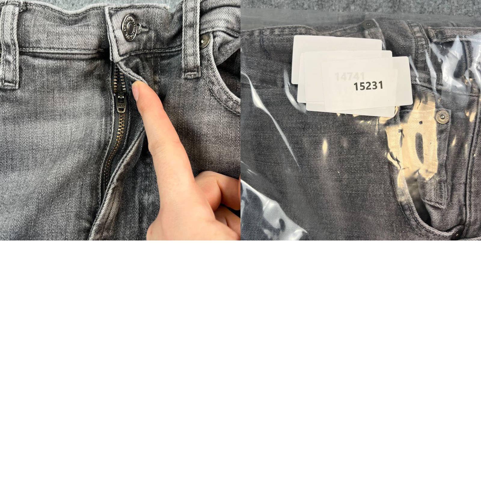 7 For All Mankind 7 For All Mankind Womens Jeans Bootcut Regular 25 34 Grey Denim Stretch High Waist 34 In Inside Leg 25 in Waist Leather Patch Logo Clean Vintage No Size 28" / US 6 / IT 42 - 9 Thumbnail