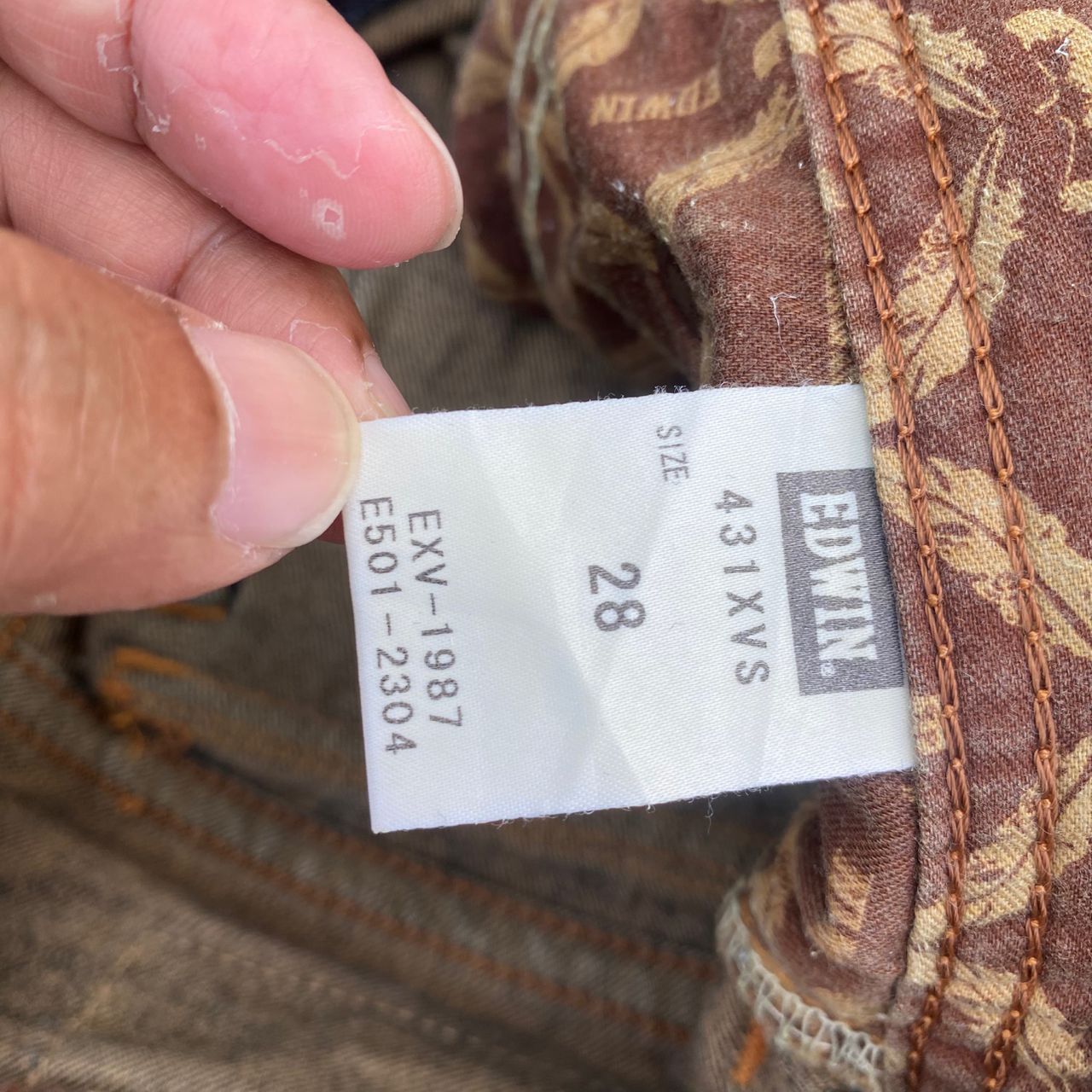 If Six Was Nine Flare Vintage Edwin Flared Distressed Denim Size US 30 / EU 46 - 16 Thumbnail