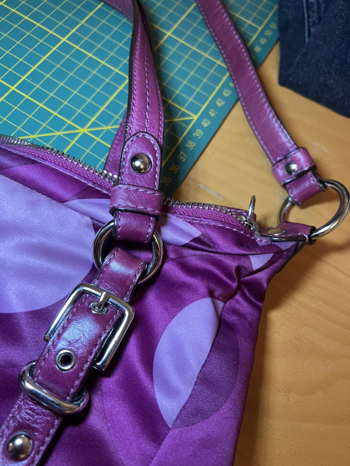 Coach Vintage Coach Large “Alexandra” Riley Op Art satchel handbag Size ONE SIZE - 8 Thumbnail