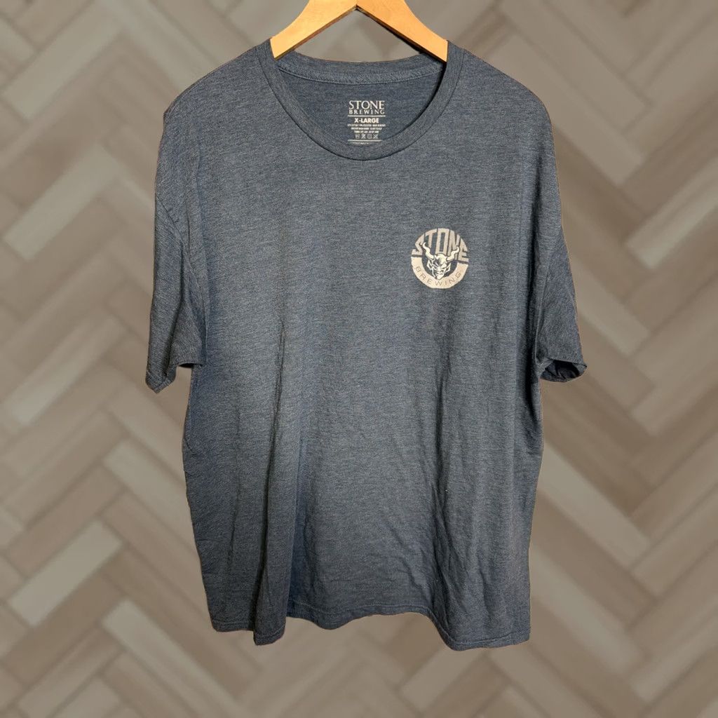 Vintage Stone Brewing T-Shirt Men’s Blue Crewneck Short Sleeve XL Size US XL / EU 56 / 4 - 1 Thumbnail