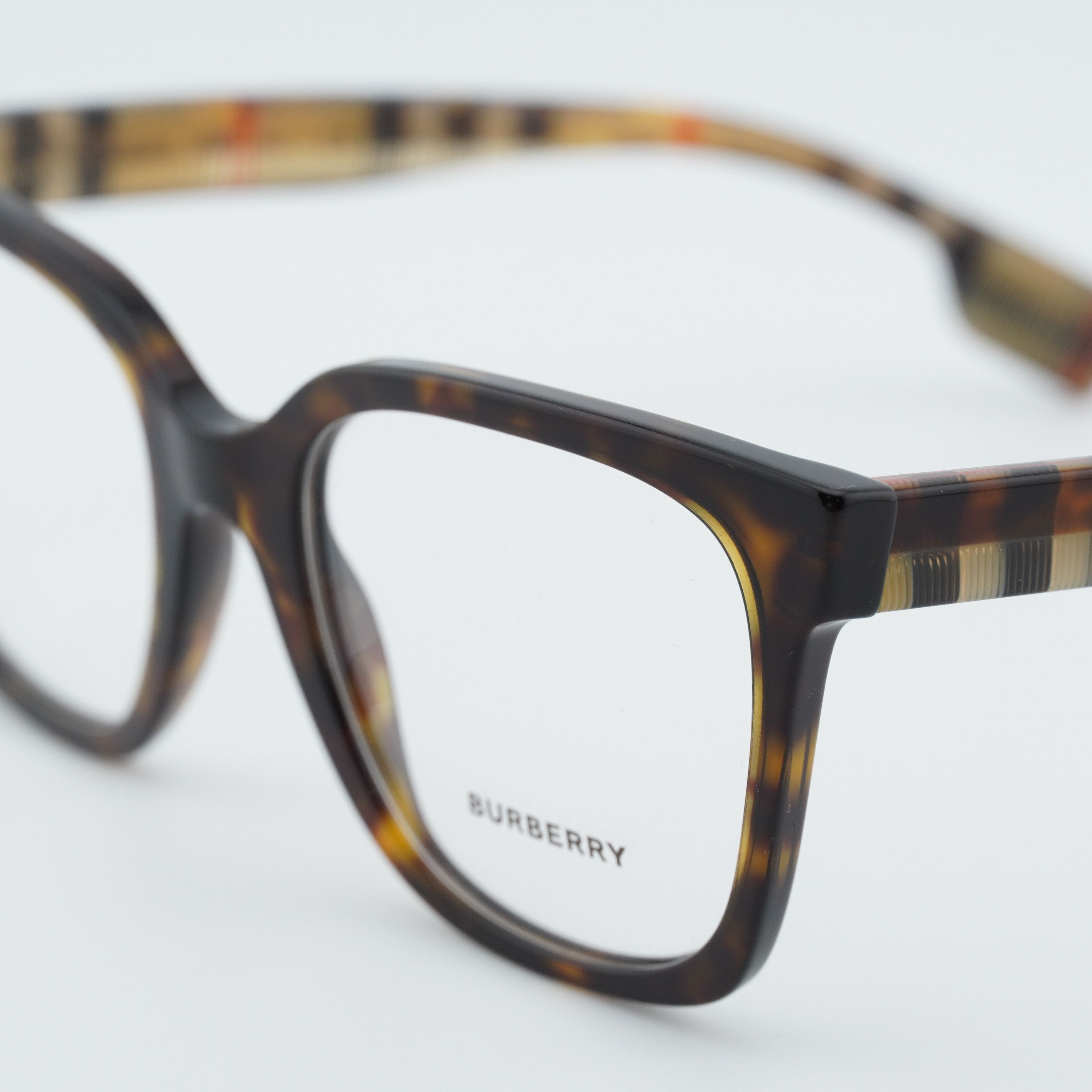 Burberry Burberry BE2347 3943 Eyeglasses Havana 52mm Square Frame Size ONE SIZE - 2 Thumbnail