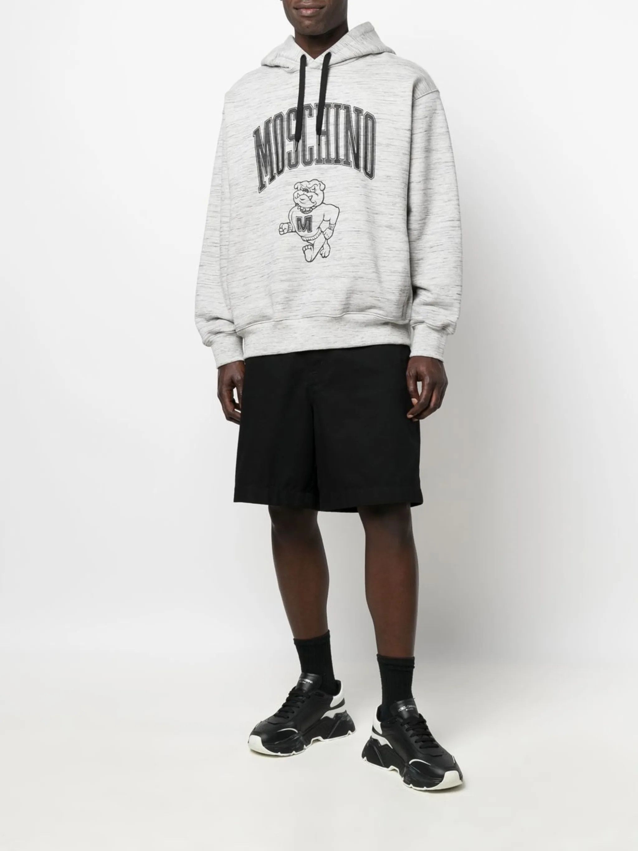 Moschino o1y0225 Logo Hoodie in Grey Size US L / EU 52-54 / 3 - 5 Thumbnail
