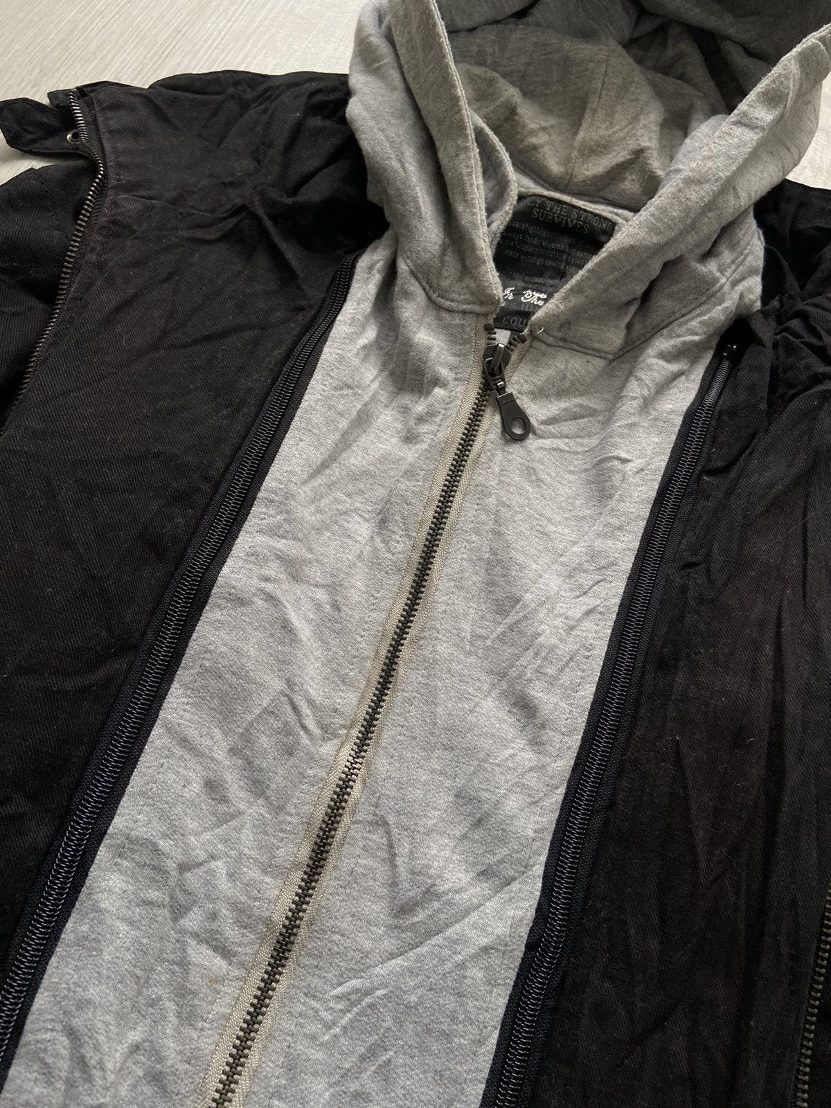 14th Addiction Vintage In The Attic Bondage Zipper Strap Jacket Size US L / EU 52-54 / 3 - 4 Thumbnail