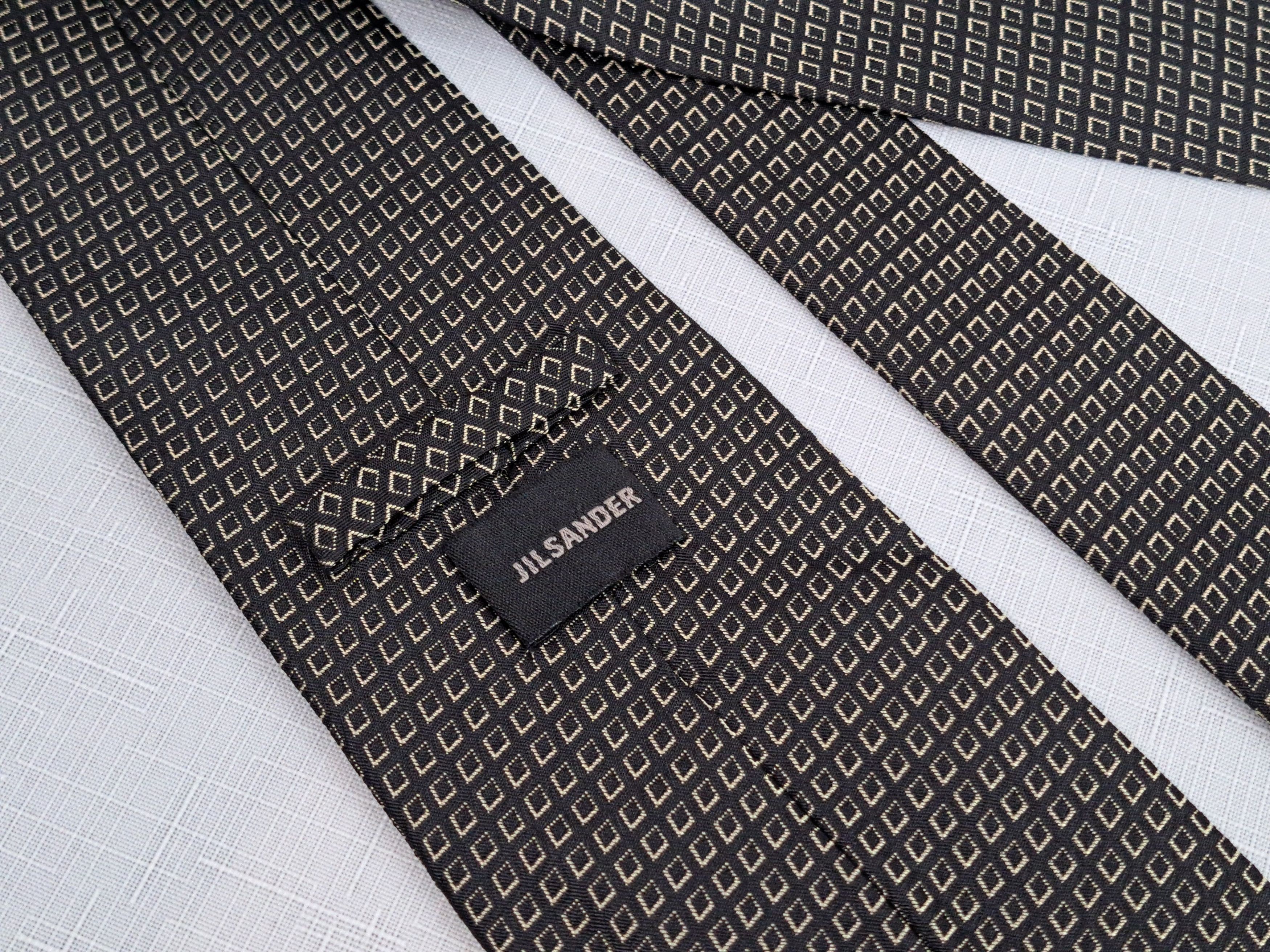 Jil Sander Jil Sander geometric pattern silk tie. Size ONE SIZE - 1 Thumbnail