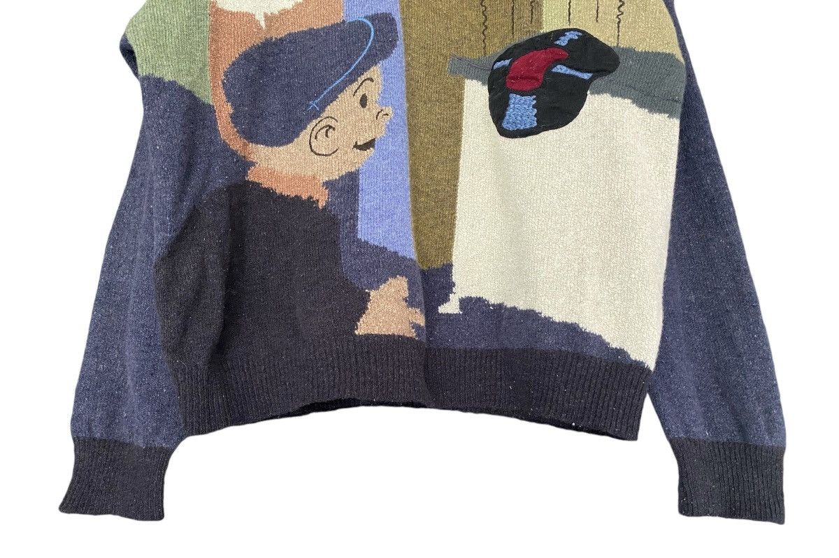 Vintage Rare MIMI SPIRIT Embroidery knitwear CrewNeck Size US L / EU 52-54 / 3 - 4 Thumbnail