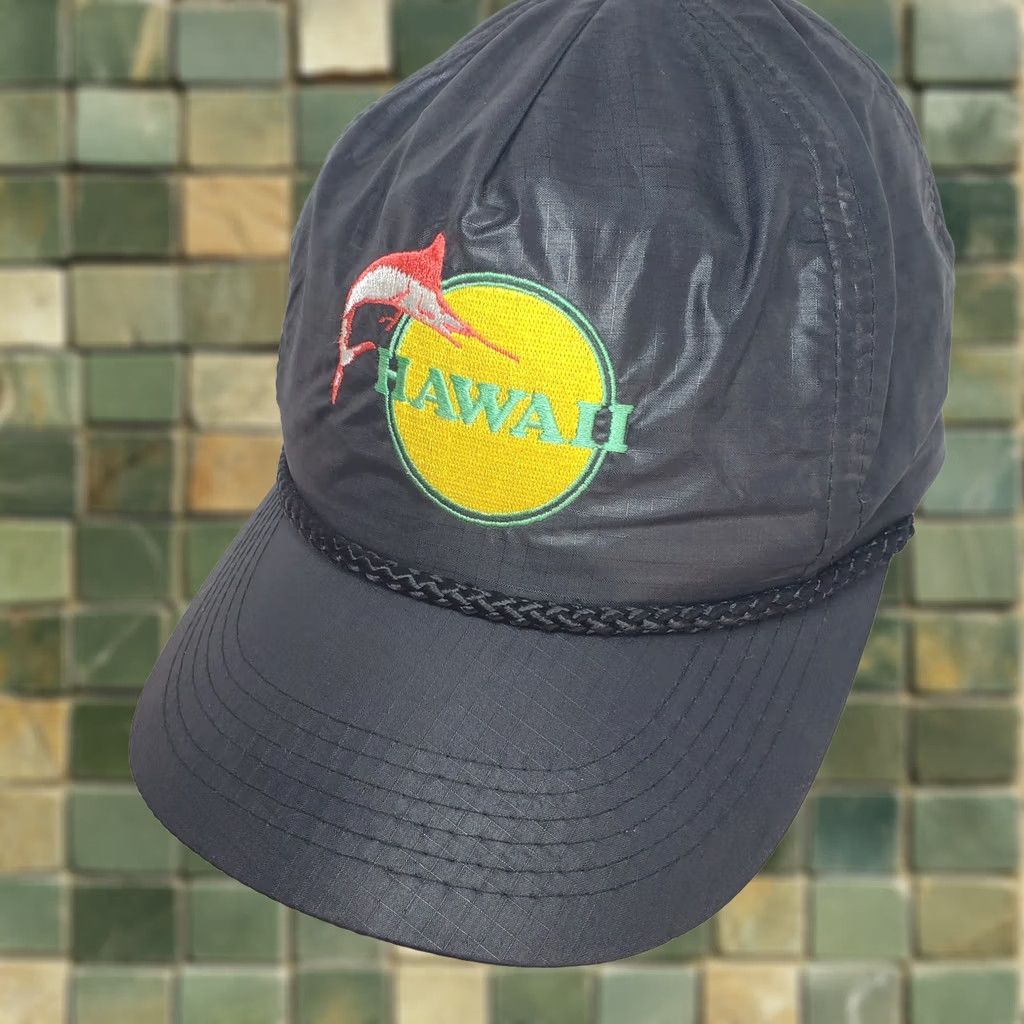 Vintage VINTAGE Sportsman Hawaii Marlin Fish Hat Cap Embroidered Black Outdoor Snapback Size ONE SIZE - 1 Thumbnail