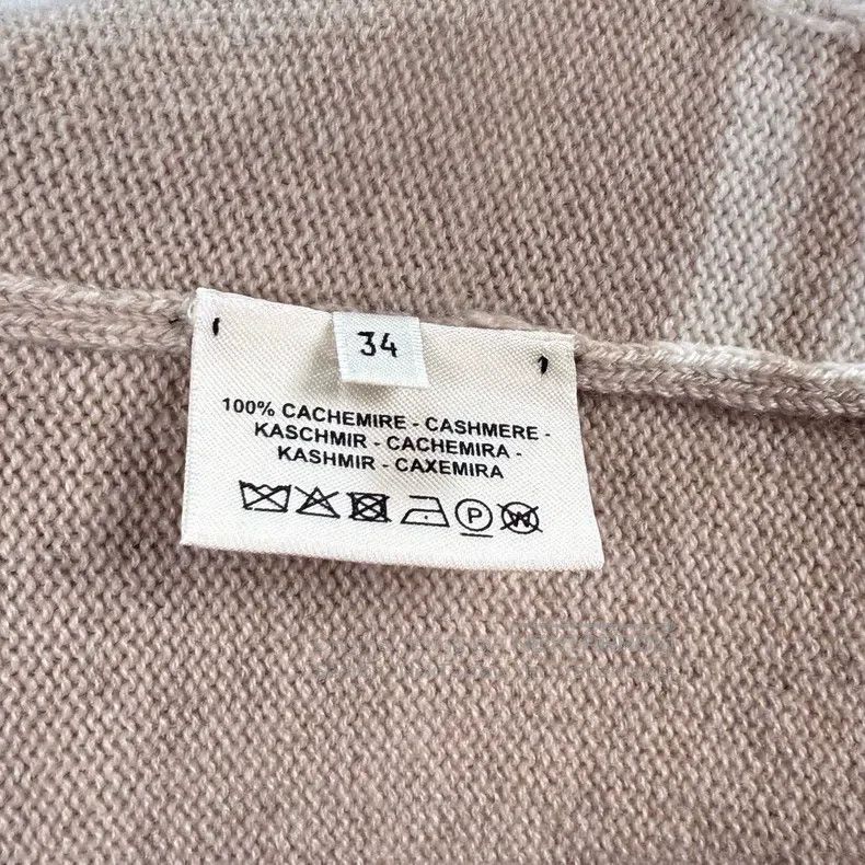 Hermes Hermes 100% Cashmere Top - Oatmeal Color Size XXS / US 00 / IT 34 - 5 Thumbnail