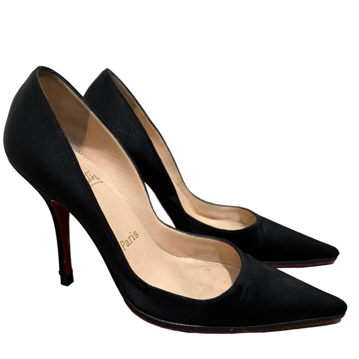 Christian Louboutin Christian Louboutin Satin Pumps Size 35 Women 4.5 Red Bottom Size US 4.5 / IT 34.5 - 2 Thumbnail