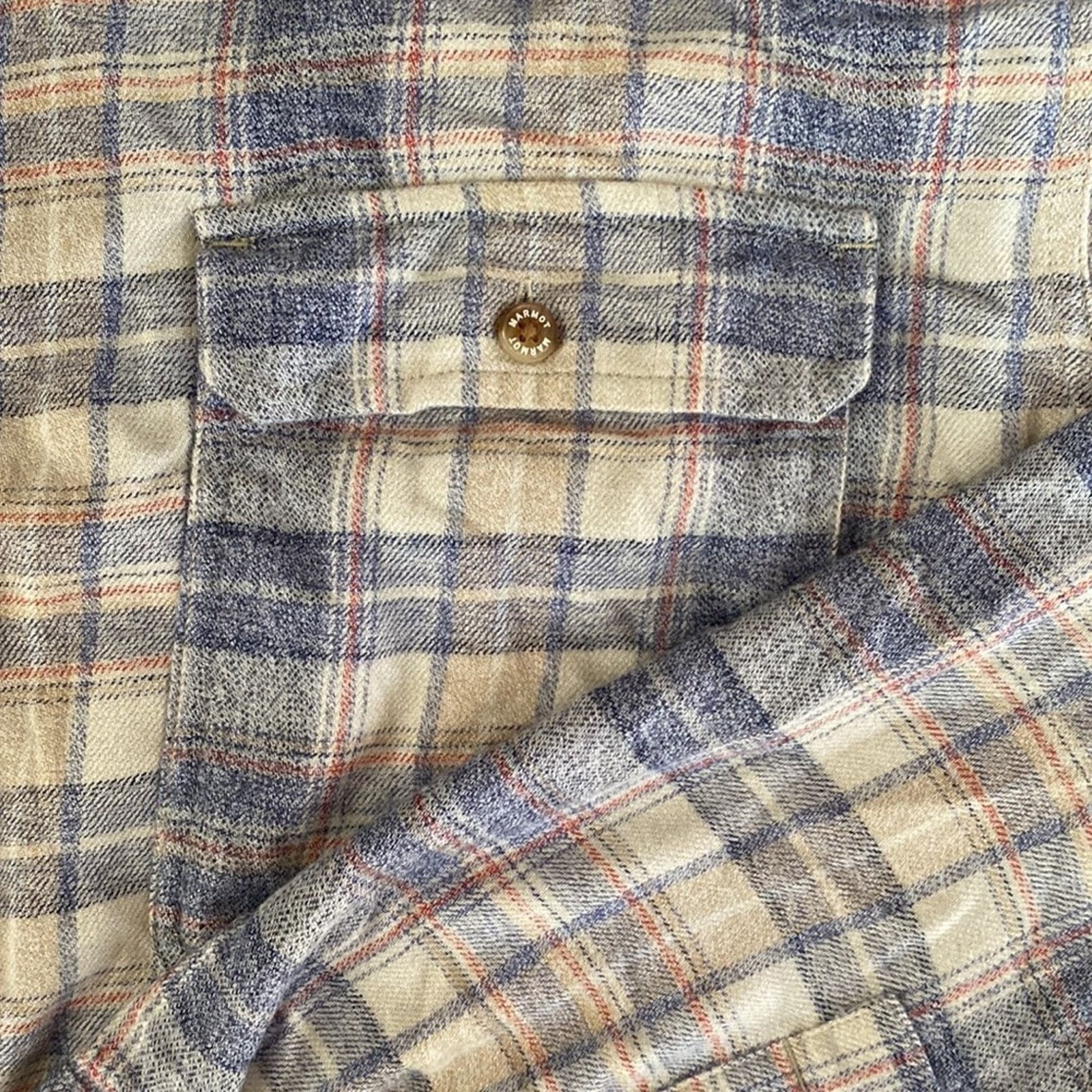 Marmot MARMOT $85 Men's Fairfax Heathered Midweight Flannel XXL EUC Size US XXL / EU 58 / 5 - 7 Thumbnail