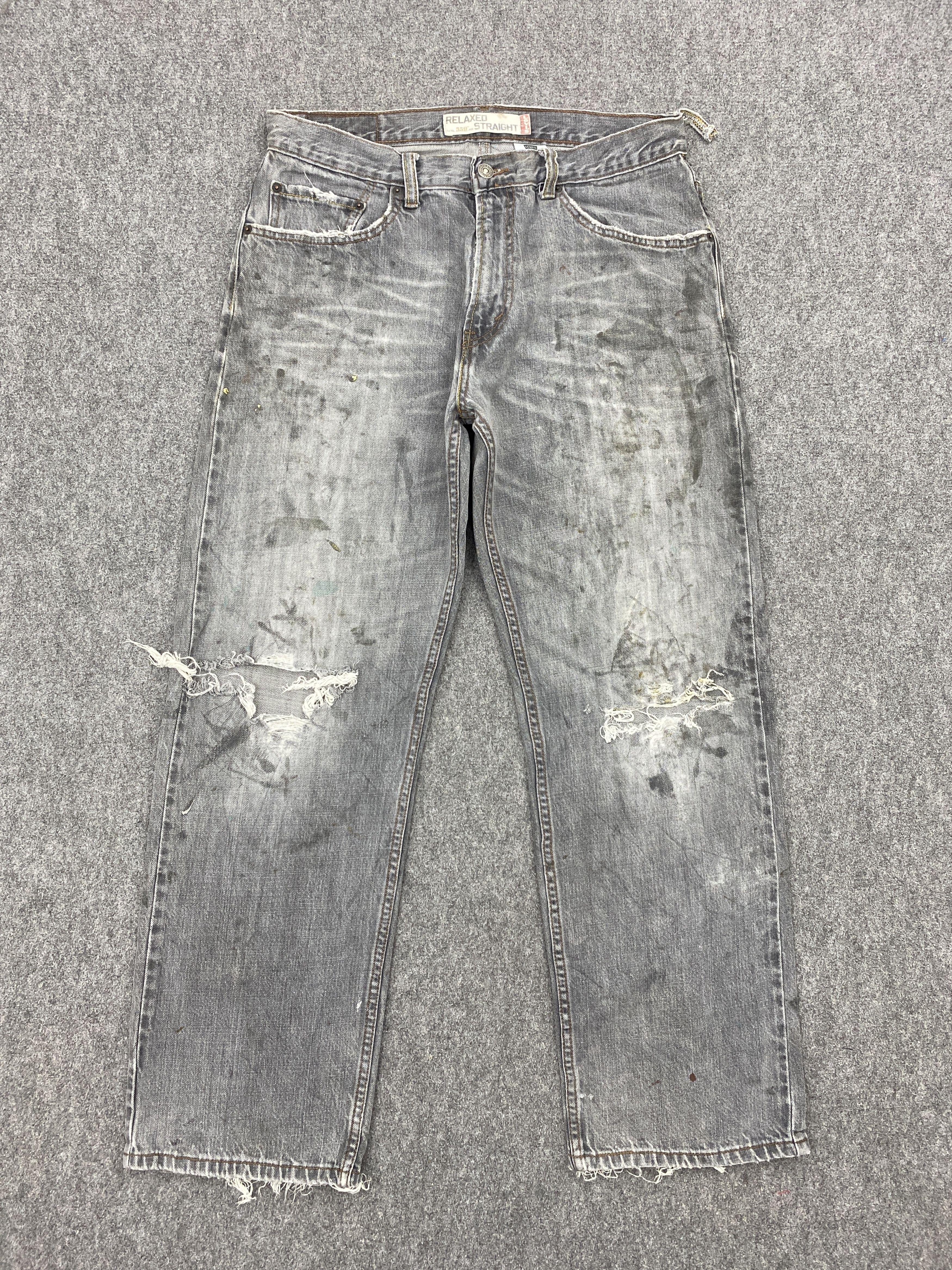 Levi's Distressed Vintage Levis 559 Splatter Paint Jeans DP2680 Size US 32 / EU 48 - 1 Thumbnail