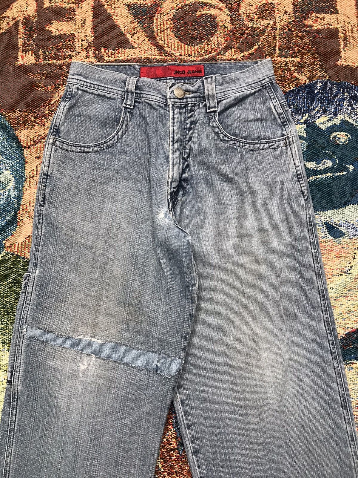 JNCO vintage Jnco dragon 🐉 embroidered damaged denim Size 28" / US 6 / IT 42 - 5 Thumbnail