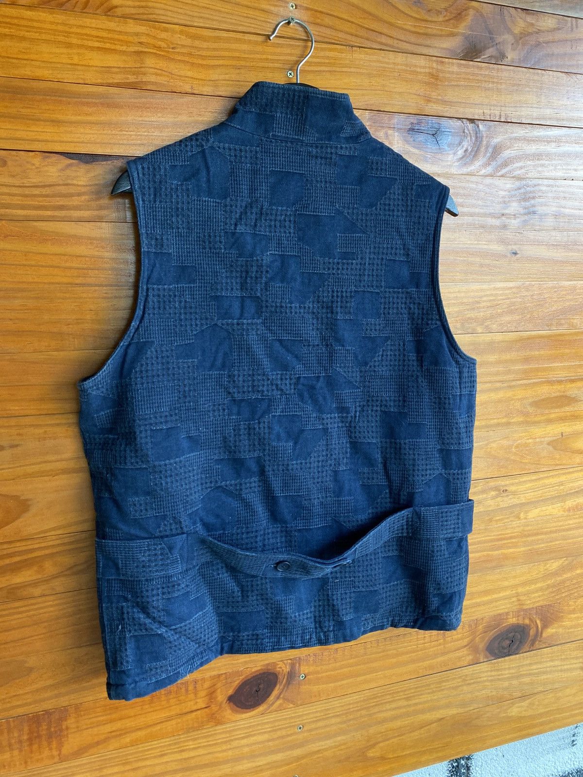 Japanese Brand Vintage Eddy Indigo Patchwork Vest – Japanese Made Size US M / EU 48-50 / 2 - 12 Thumbnail