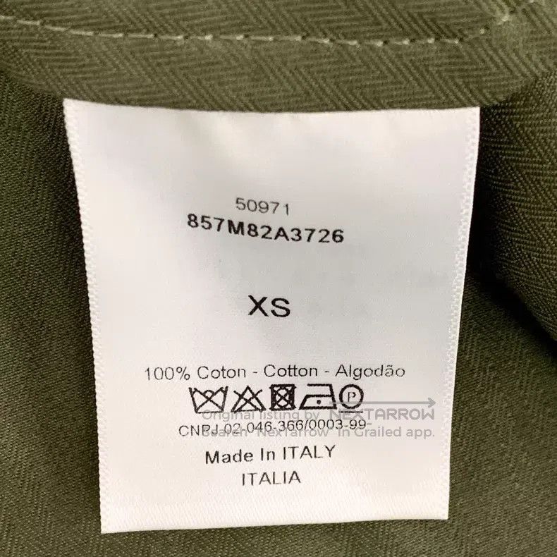 Dior Dior Army green cotton hooded single-breasted drawstring w Size XS / US 0-2 / IT 36-38 - 6 Thumbnail