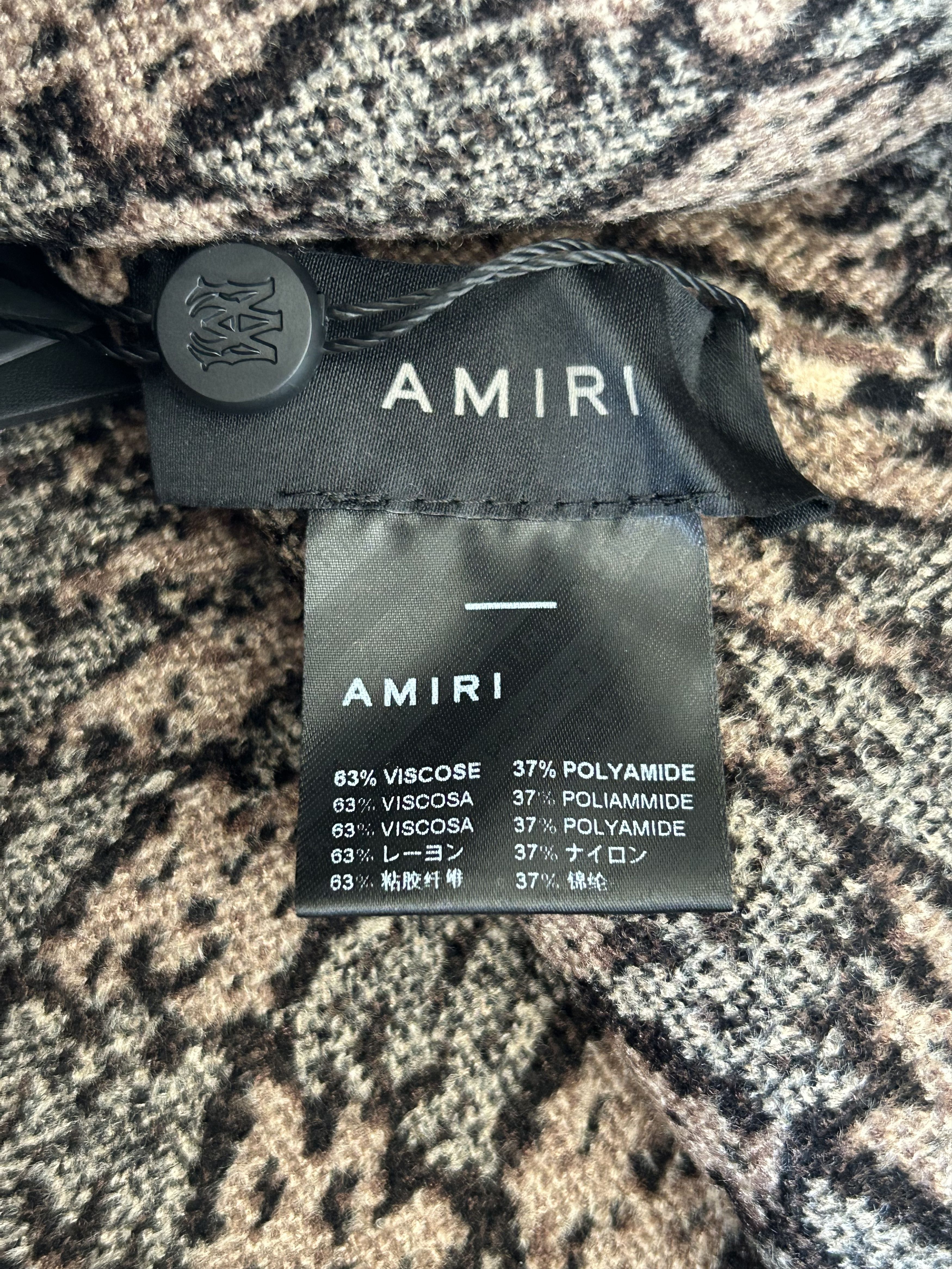 Amiri Amiri Beige, Black & Brown MA Swirl Logo Beanie Size ONE SIZE - 3 Thumbnail